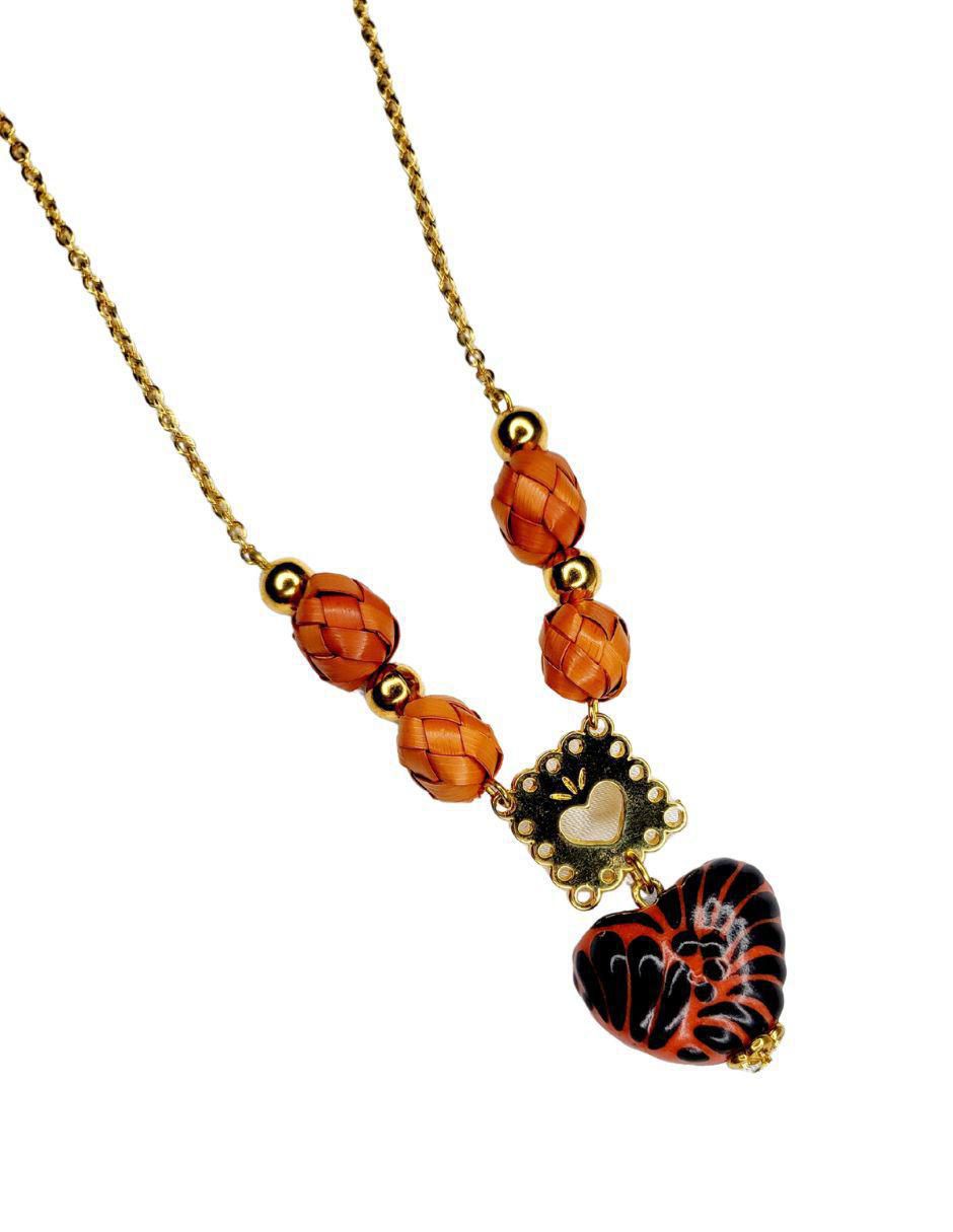 Collar de corazón Talavera 4