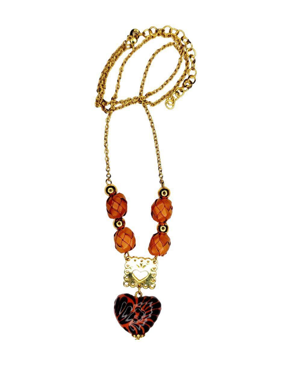 Collar de corazón Talavera 2