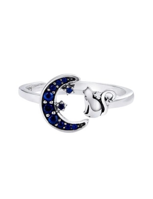 Anillo de luna Pets P 925 de plata circonita pavé Anillo de luna Pets P 925 de plata circonita pavé