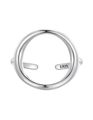 Anillo redondo Beauty P 925 de plata brillante Anillo redondo Beauty P 925 de plata brillante