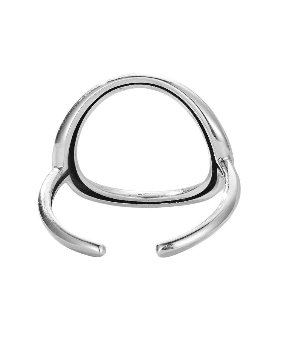 Anillo redondo Beauty P 925 de plata brillante 3