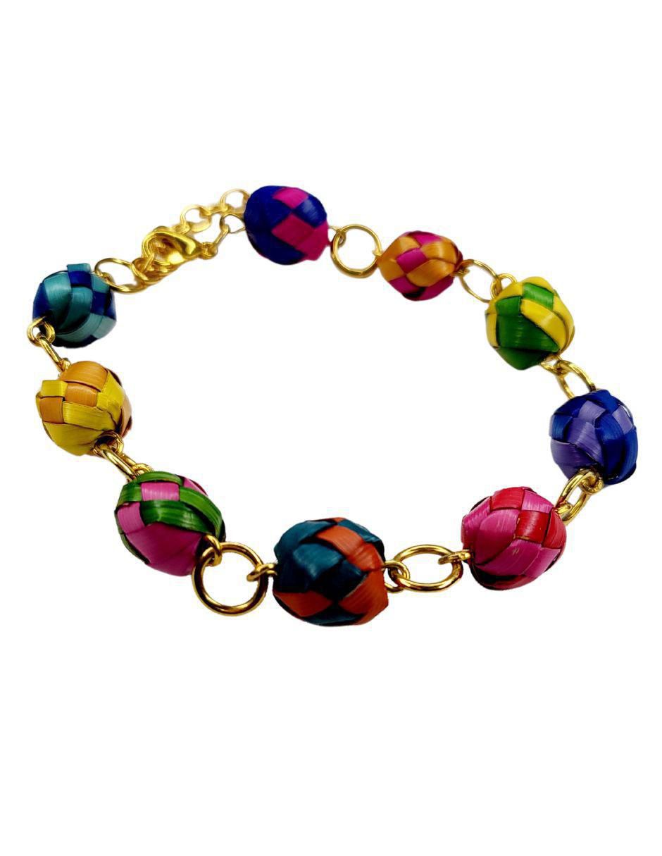 Pulsera Palma con acabado esmaltado