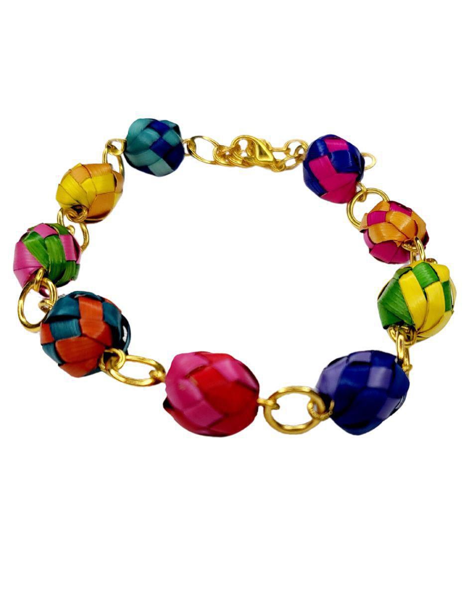 Pulsera Palma con acabado esmaltado