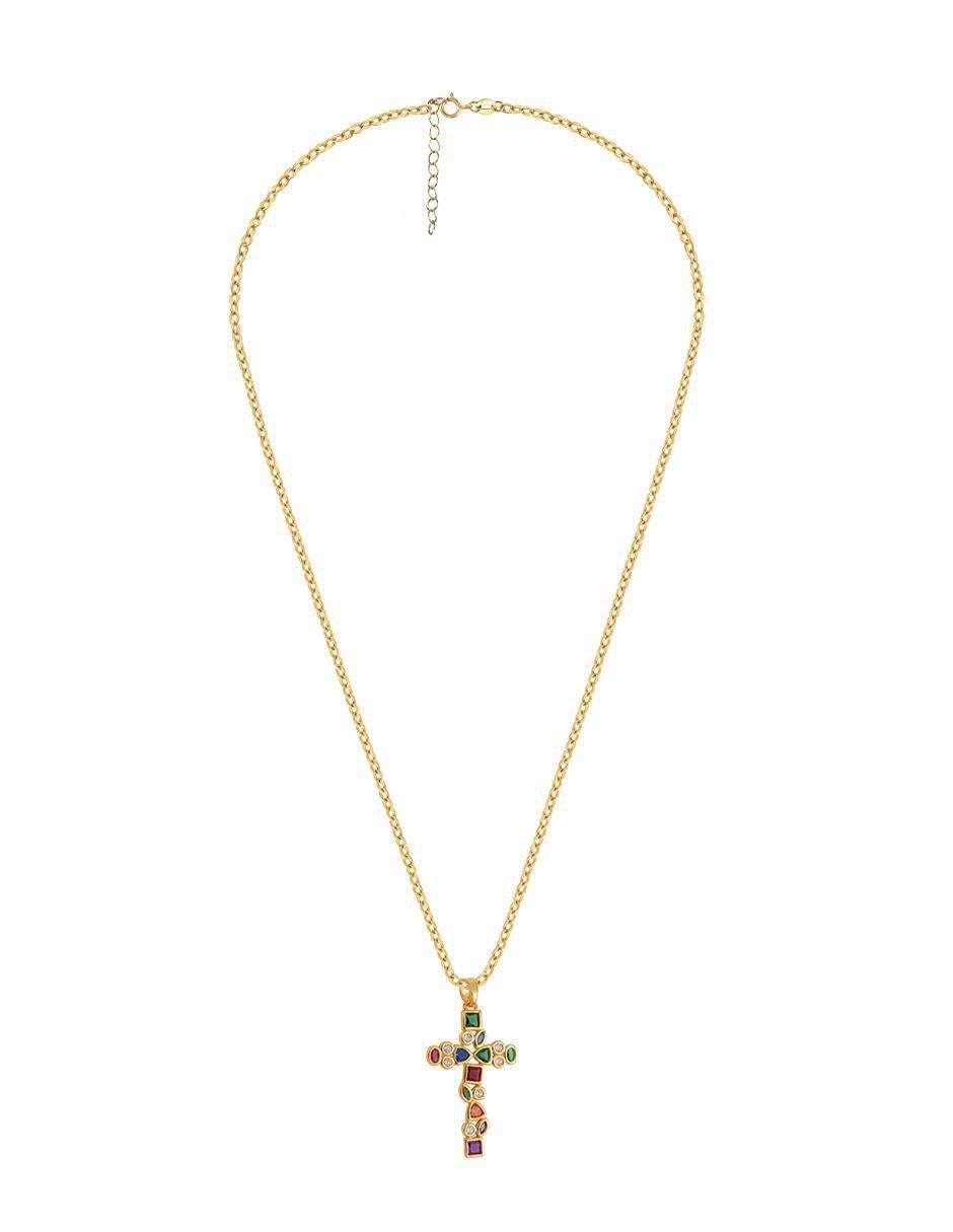 Collar cruz 18 K 2