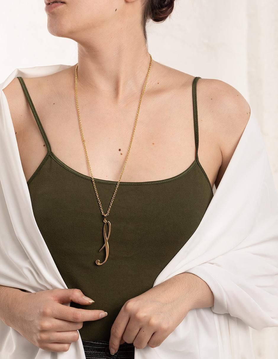 Collar letra s 18 K 3