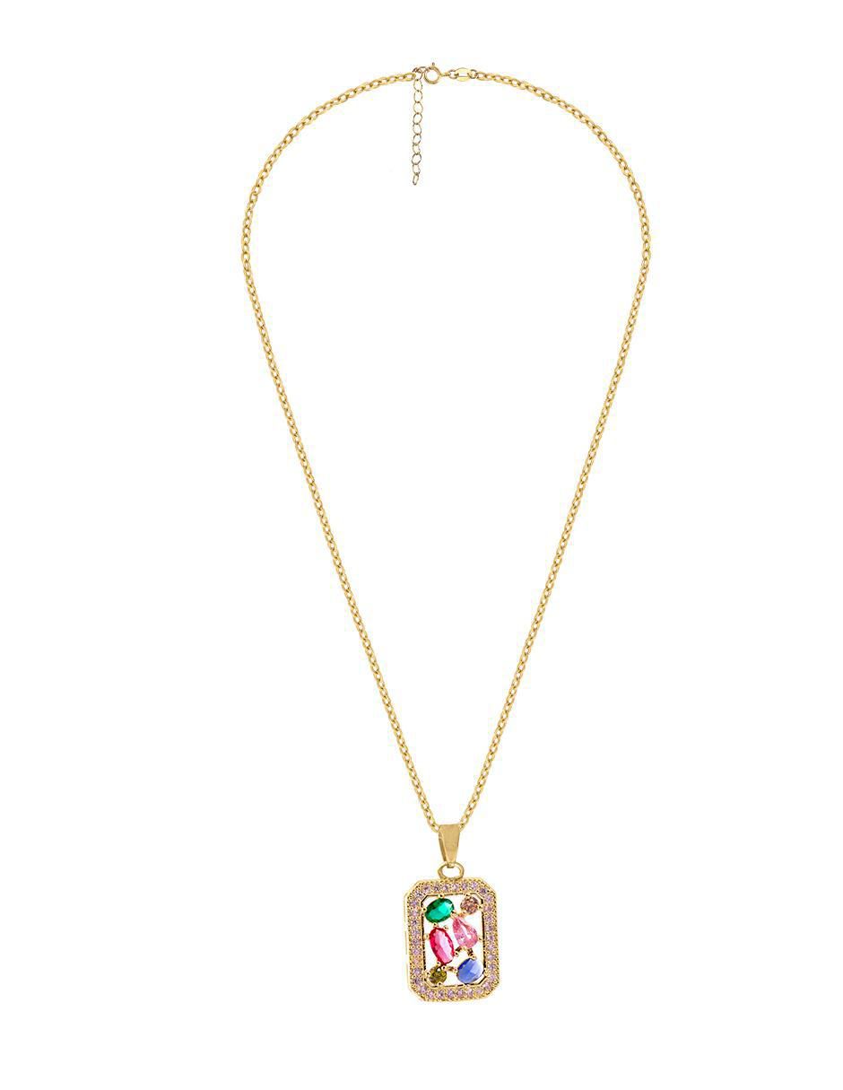 Collar cuadrada 18 K 2
