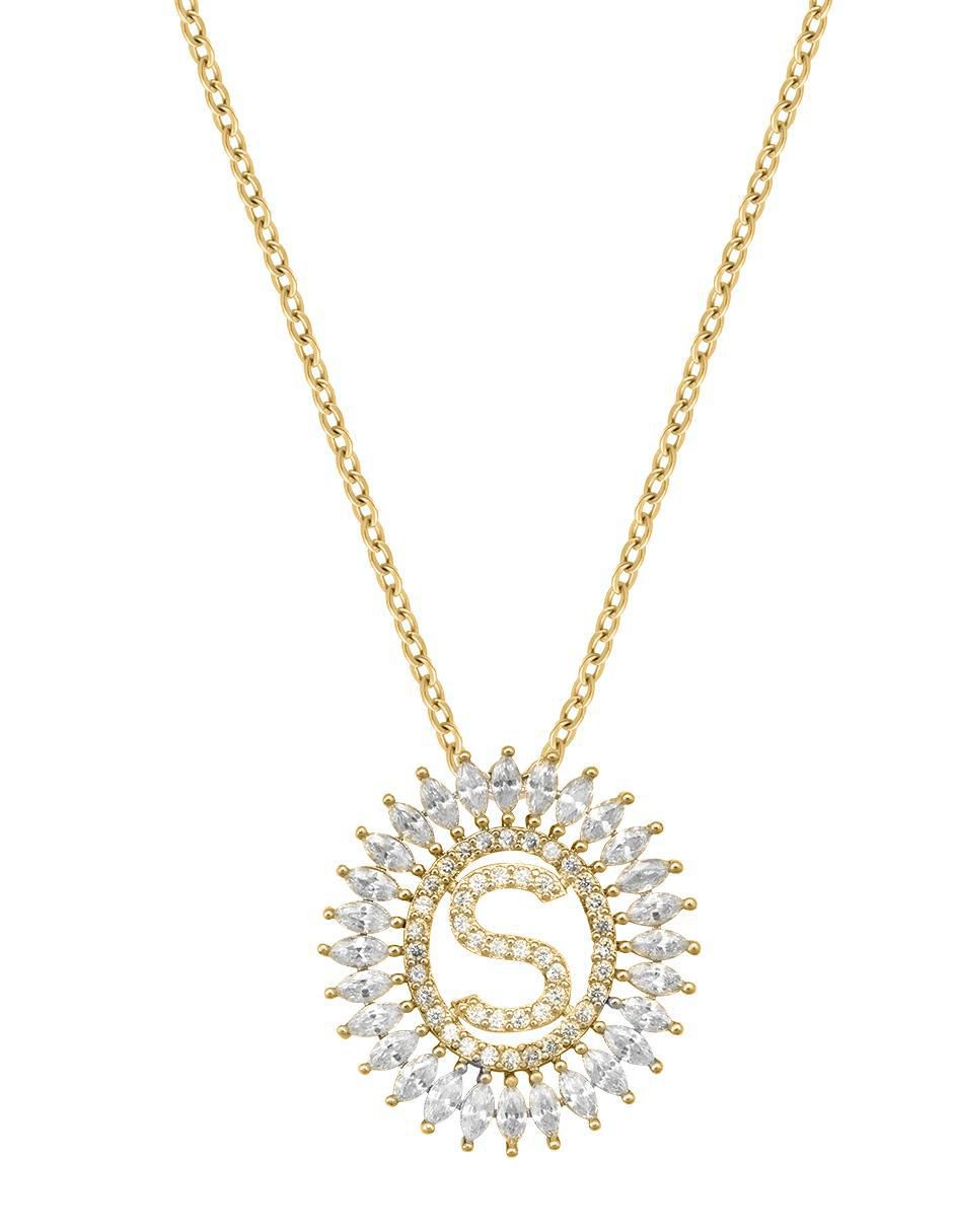 Collar letra s 18 K