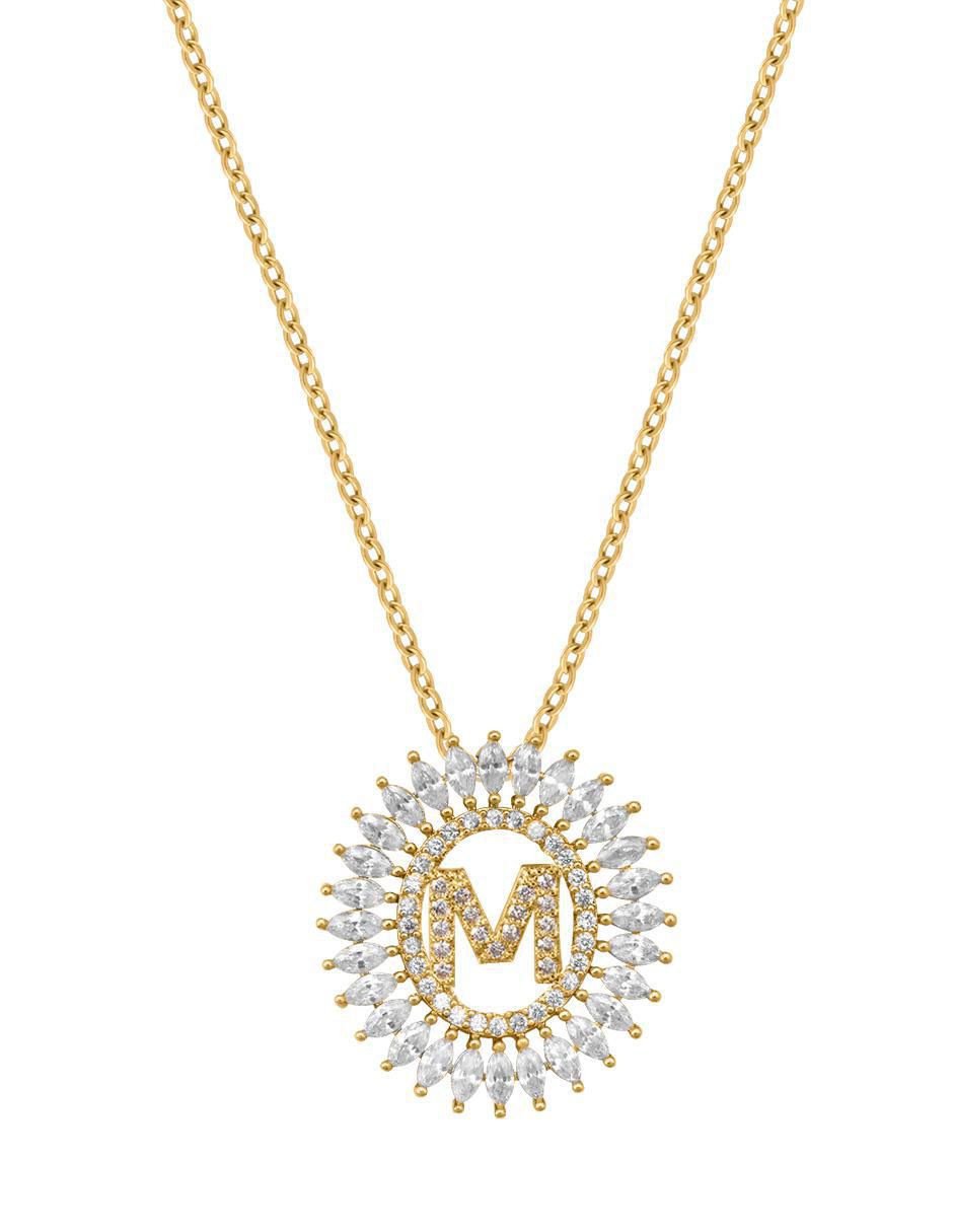 Collar letra m 18 K Collar letra m 18 K