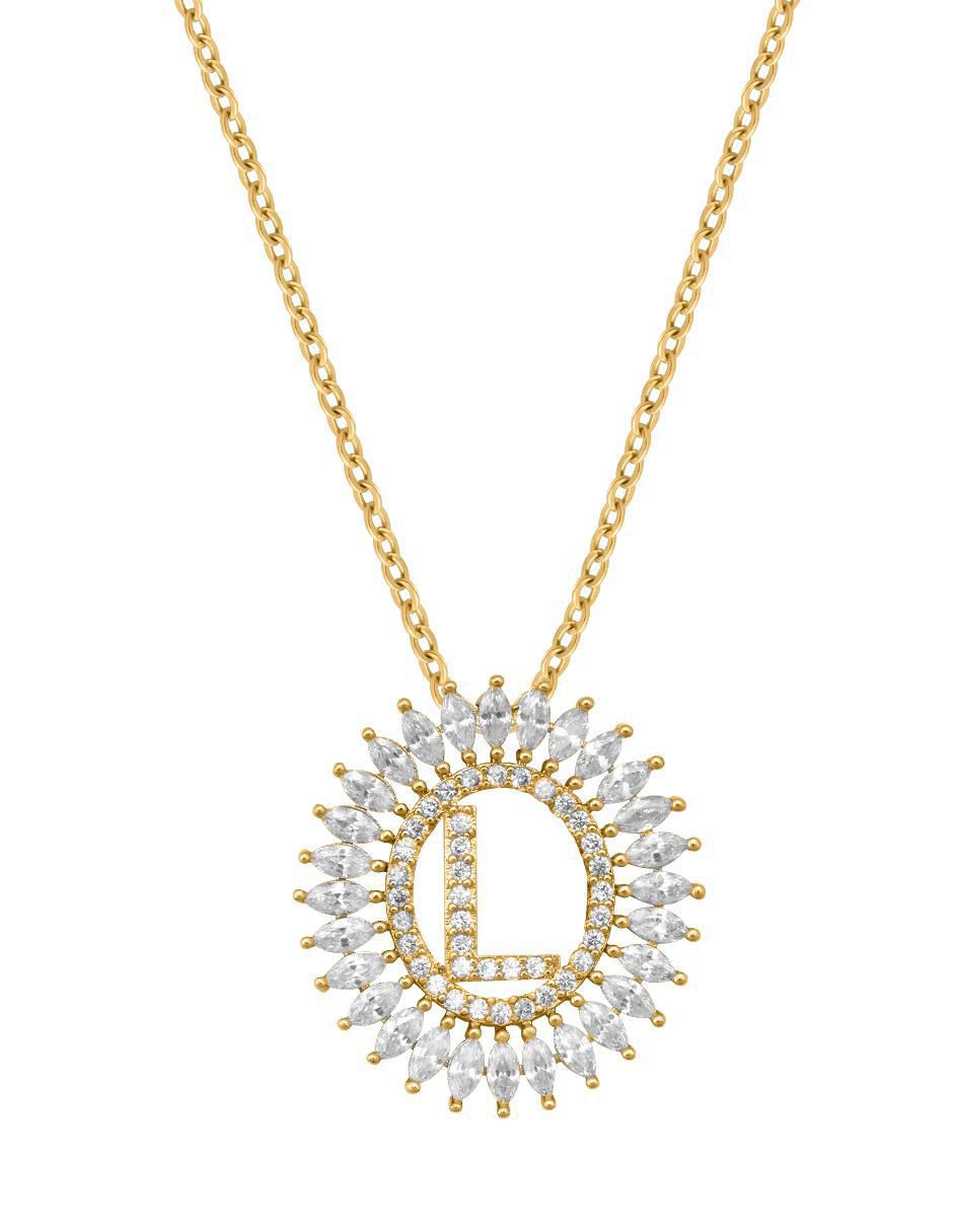 Collar letra l 18 K