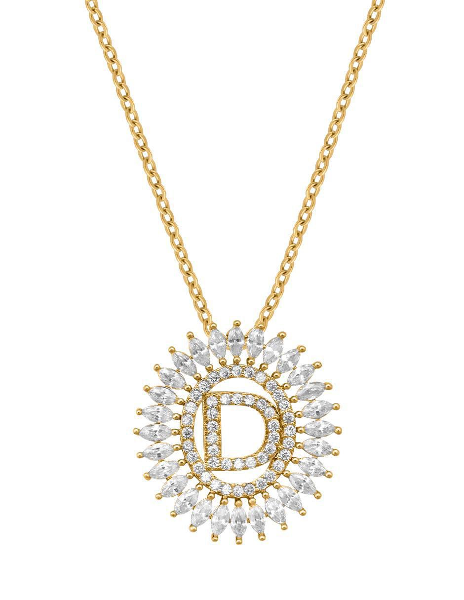Collar letra d 18 K
