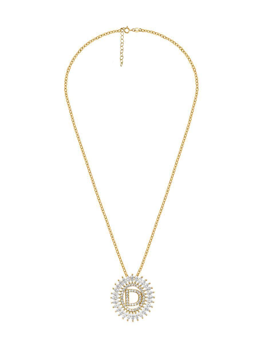 Collar letra d 18 K 2