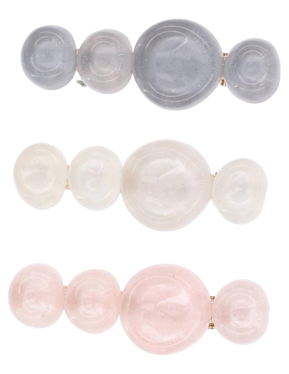 Set broche para cabello con acabado brillante Set broche para cabello con acabado brillante