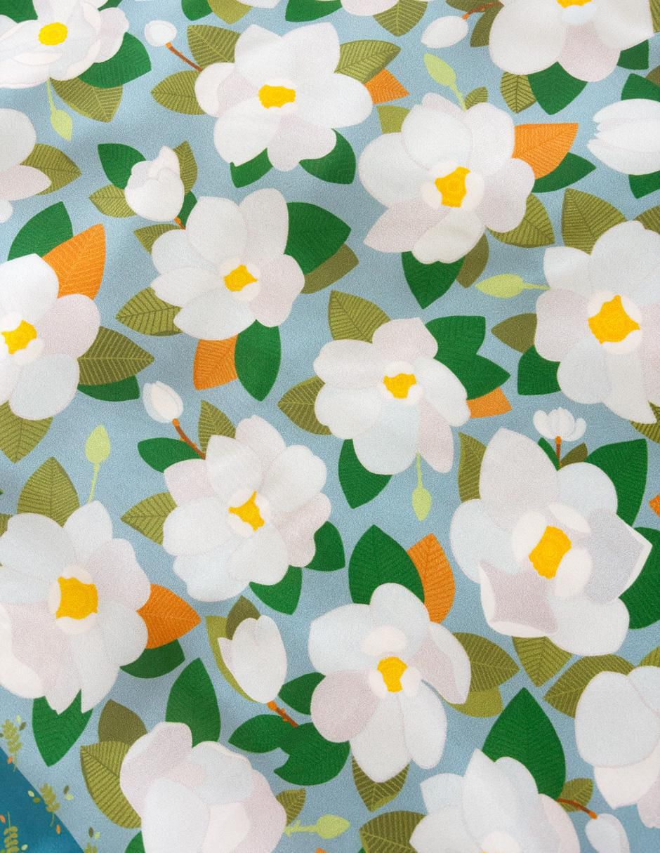 Mascada con estampado floral para mujer 3