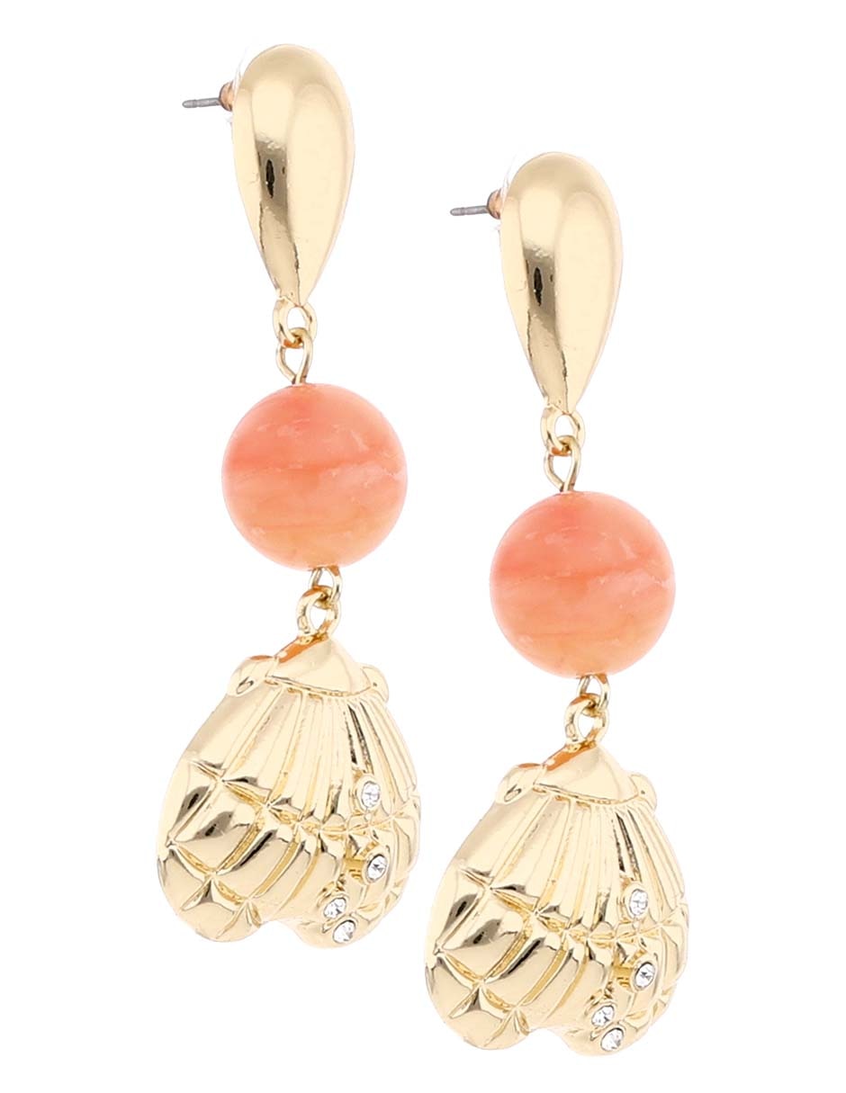 Aretes de corazón con acabado brillante 2