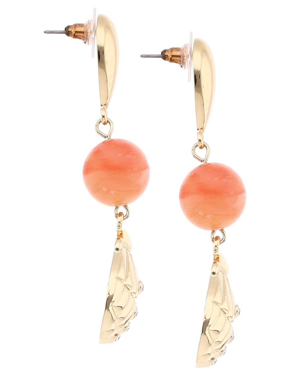 Aretes de corazón con acabado brillante 3