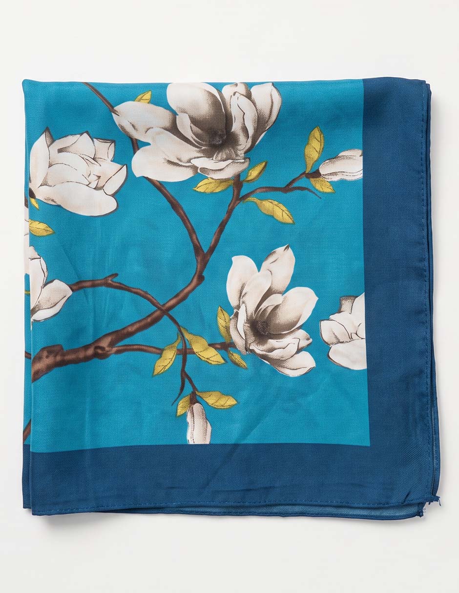 Mascada con estampado floral para mujer 3