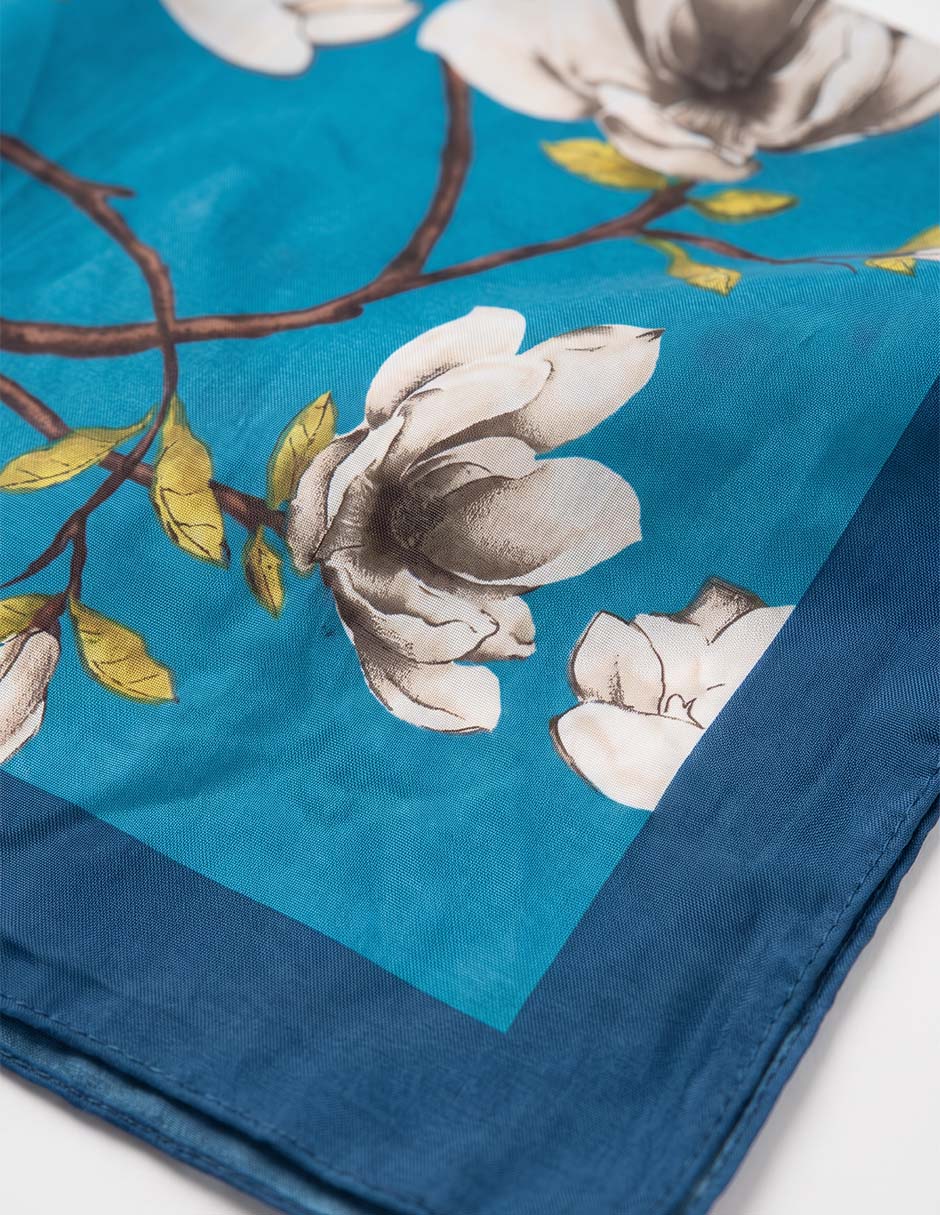 Mascada con estampado floral para mujer 2