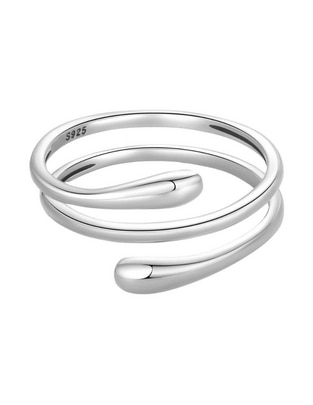 Anillo de gota Beauty P 925 de plata pulido Anillo de gota Beauty P 925 de plata pulido
