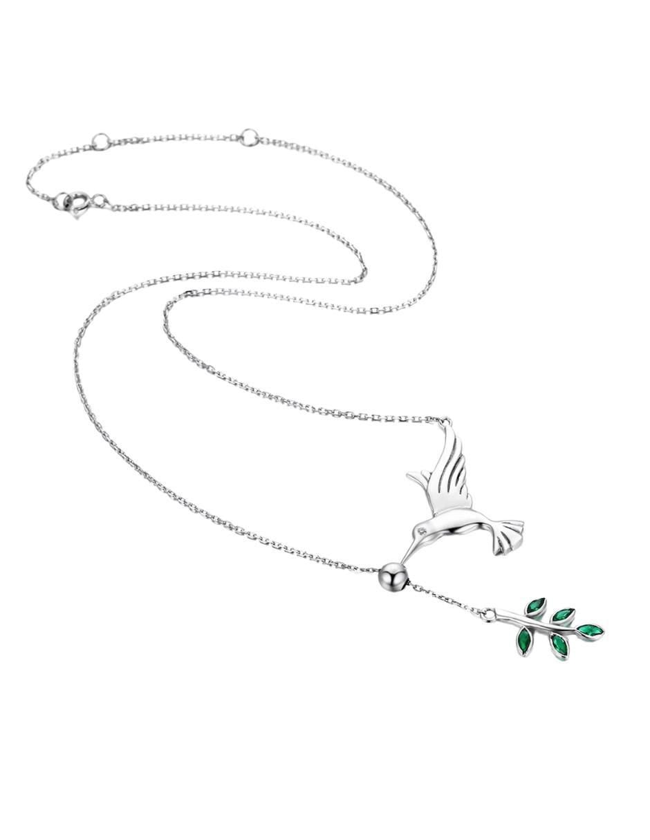 Collar colibrí Nature de plata P 925 3