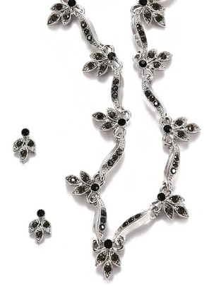 Aretes y collar cristal 1