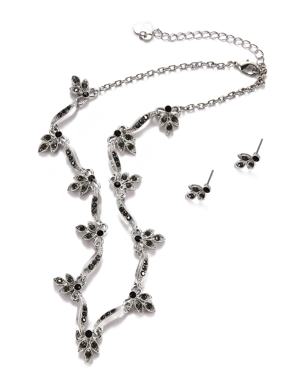 Aretes y collar cristal 6