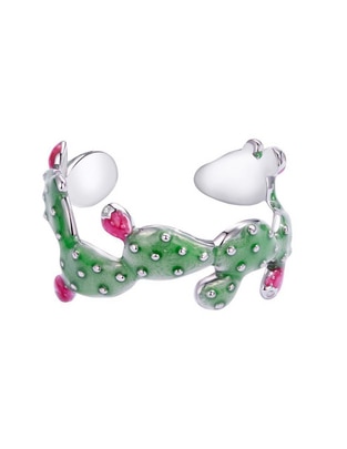 Anillo de nopal Raíces P 925 de plata pulido Anillo de nopal Raíces P 925 de plata pulido