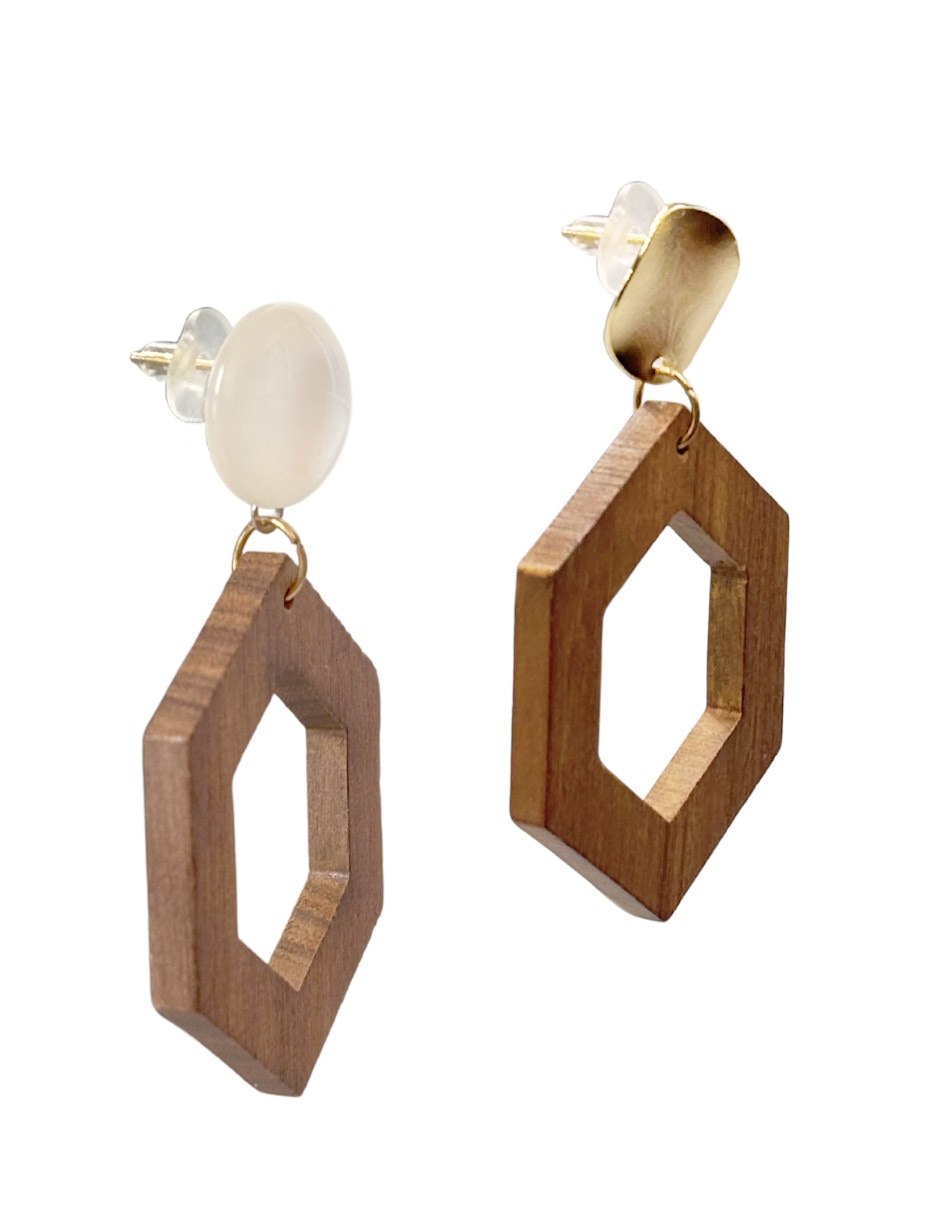 Aretes largos hexagonales 2