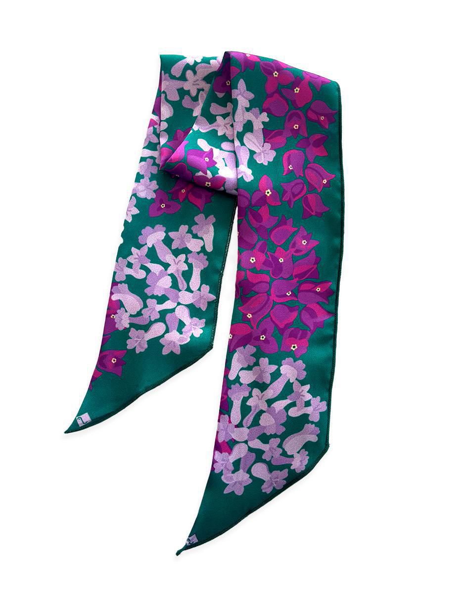 Mascada con estampado floral para mujer