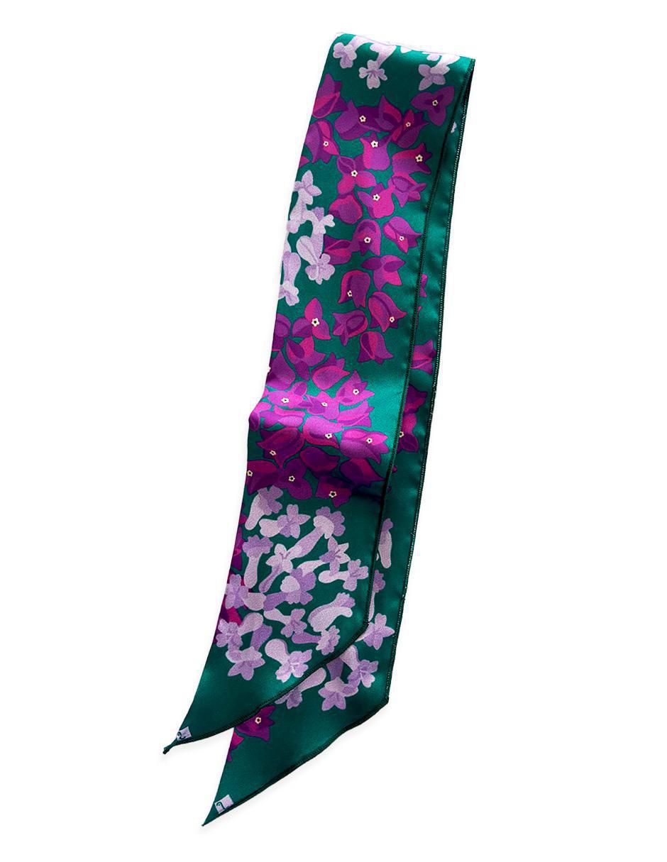 Mascada con estampado floral para mujer 4