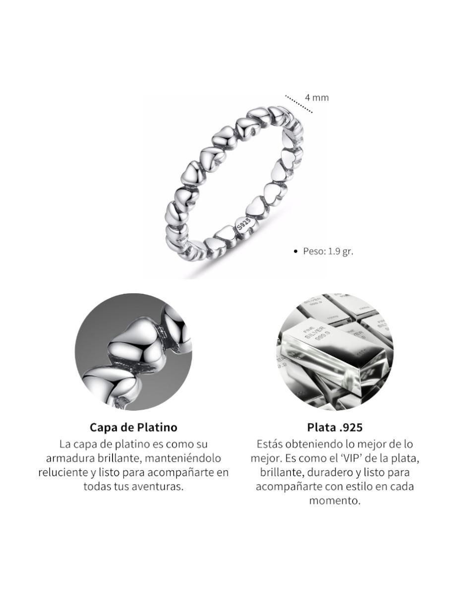 Anillo de corazón Beauty P 925 de plata pulido