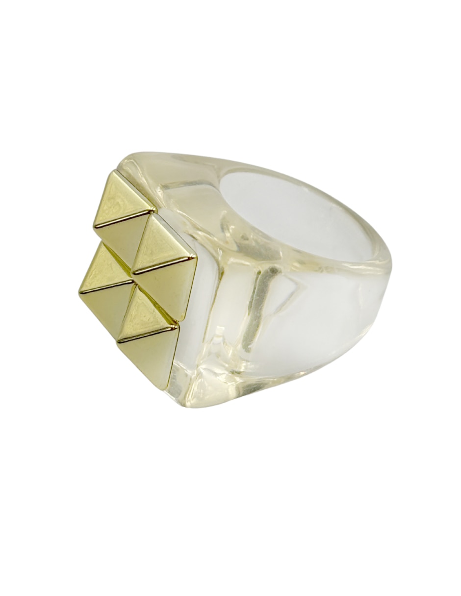 Anillo cuadrada liso 4