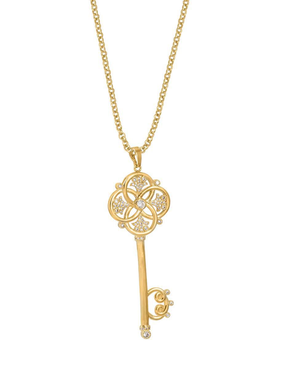 Collar con dije de llave