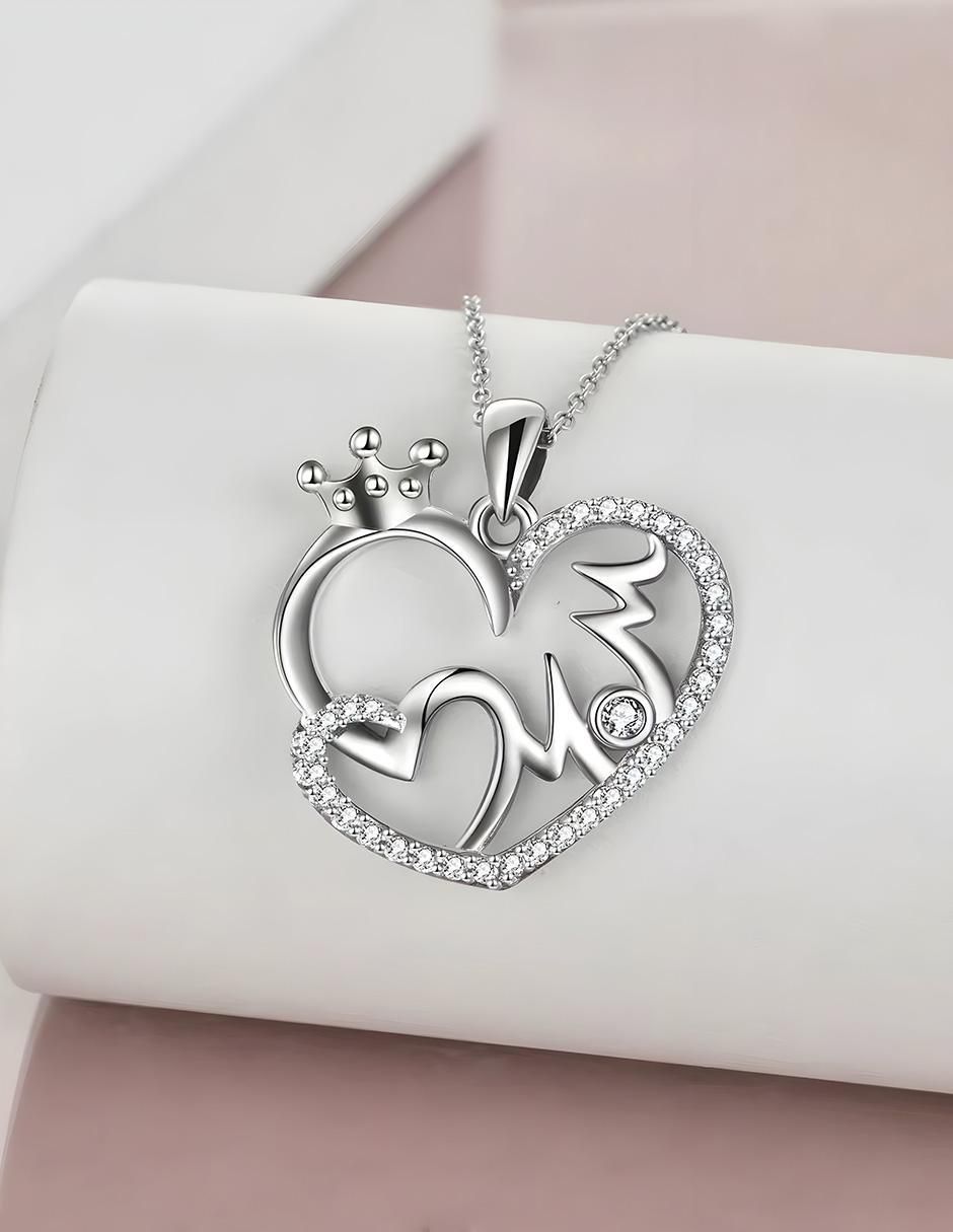 Collar corazón de plata P 925 3