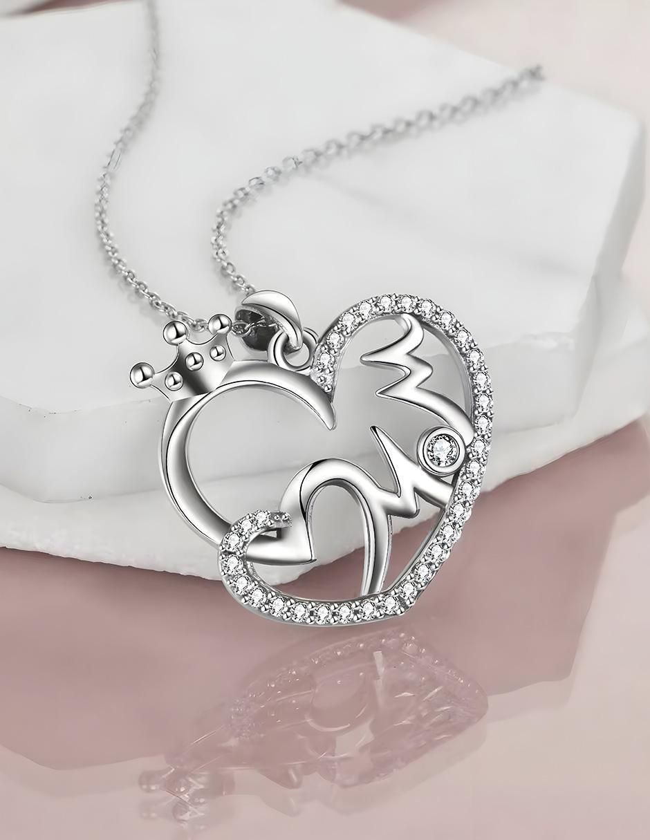 Collar corazón de plata P 925 4