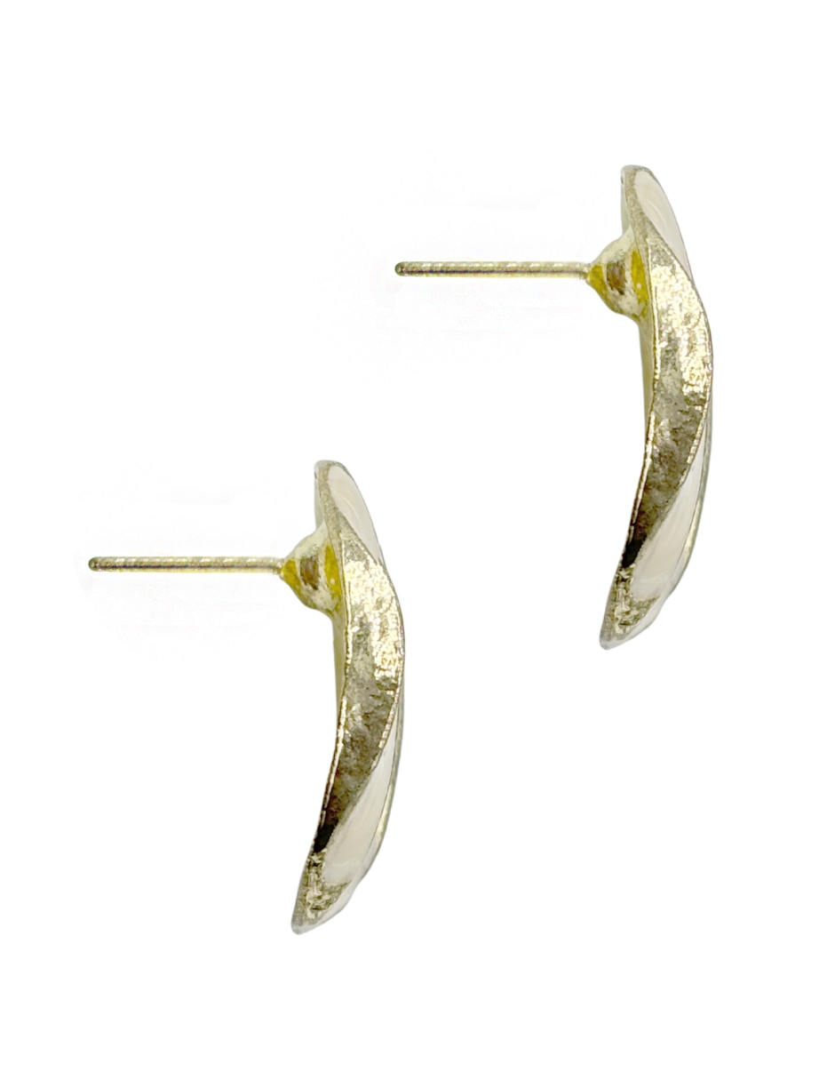 Aretes circulares con acabado esmaltado 3