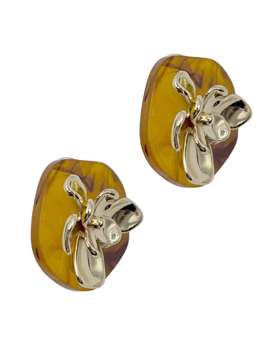 Aretes circulares con acabado martillado 4