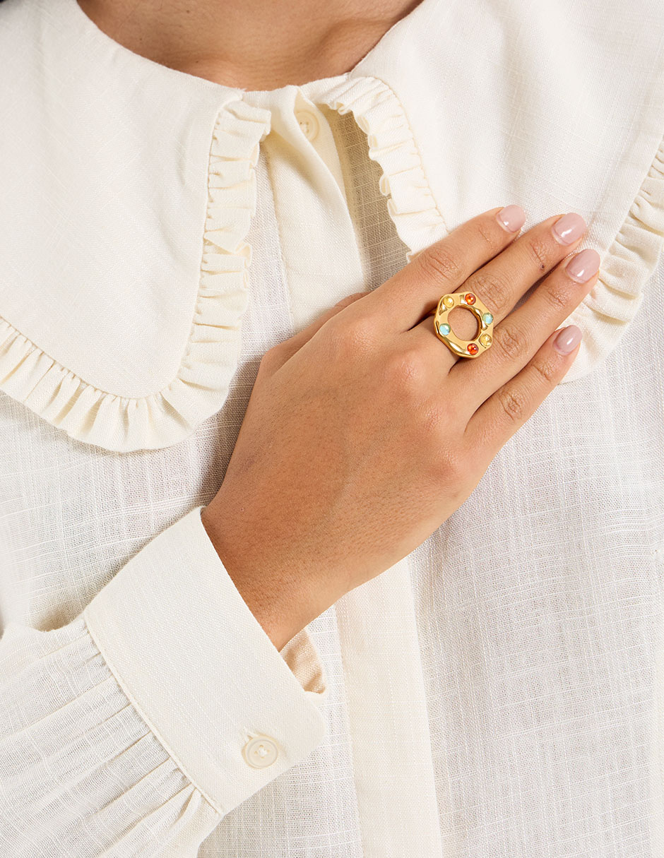 Anillo martillado 5
