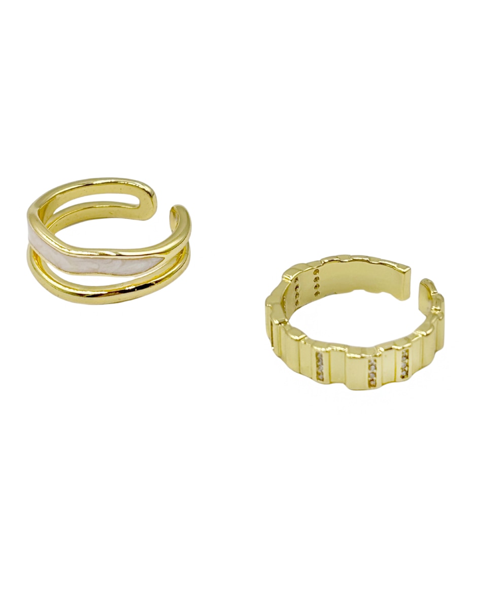 Set anillo brillante