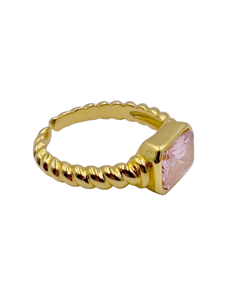 Anillo rectangular brillante Anillo rectangular brillante