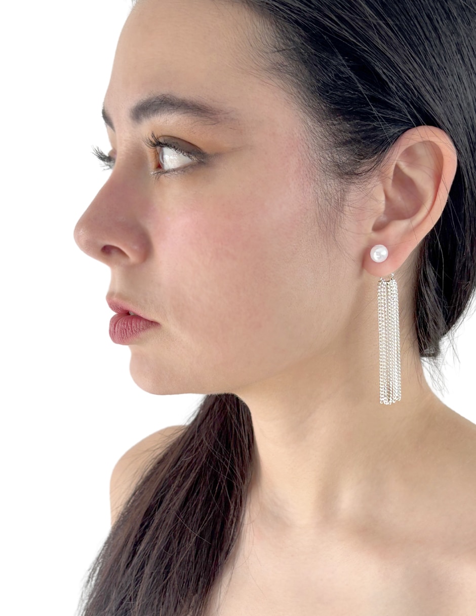 Aretes circulares con acabado brillante 2