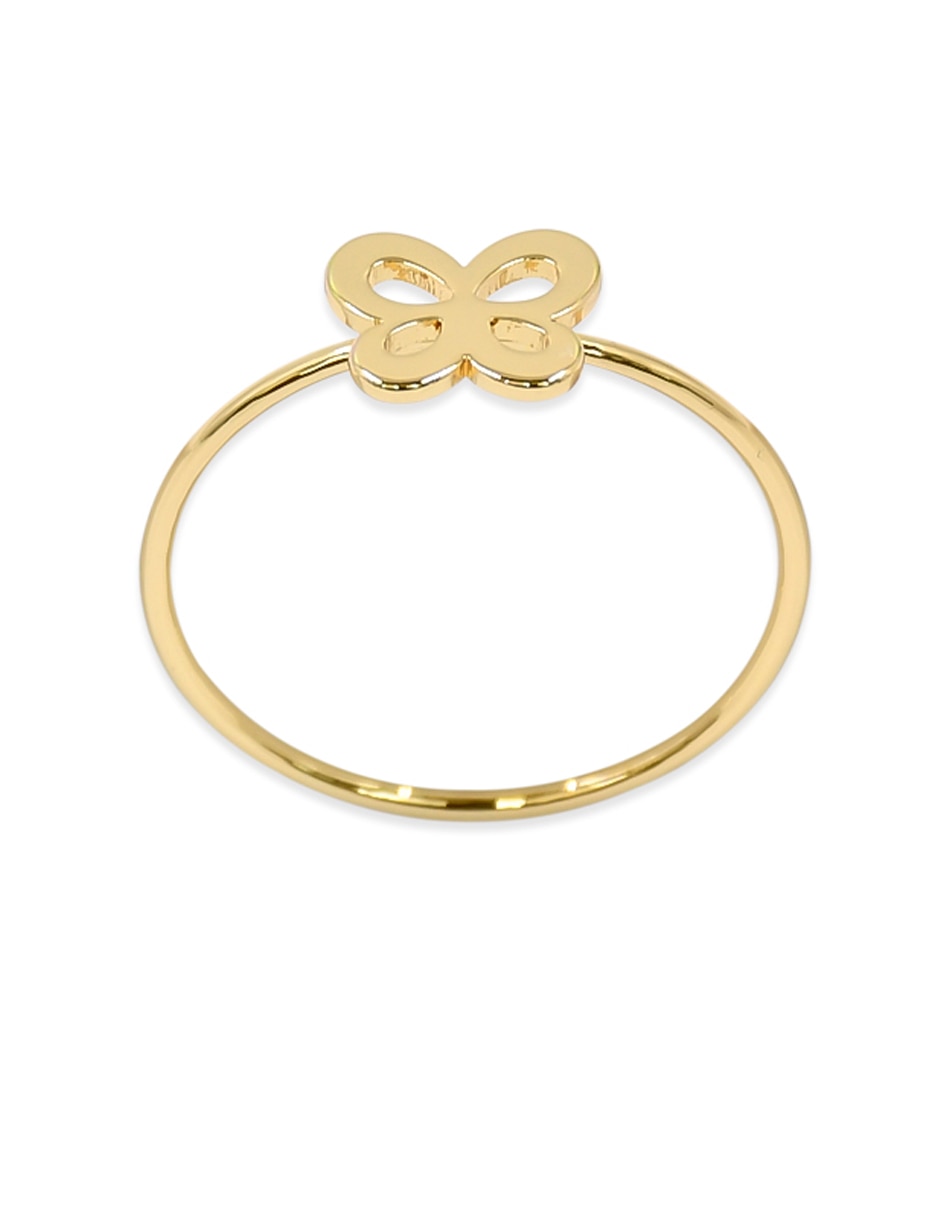 Anillo de mariposa brillante