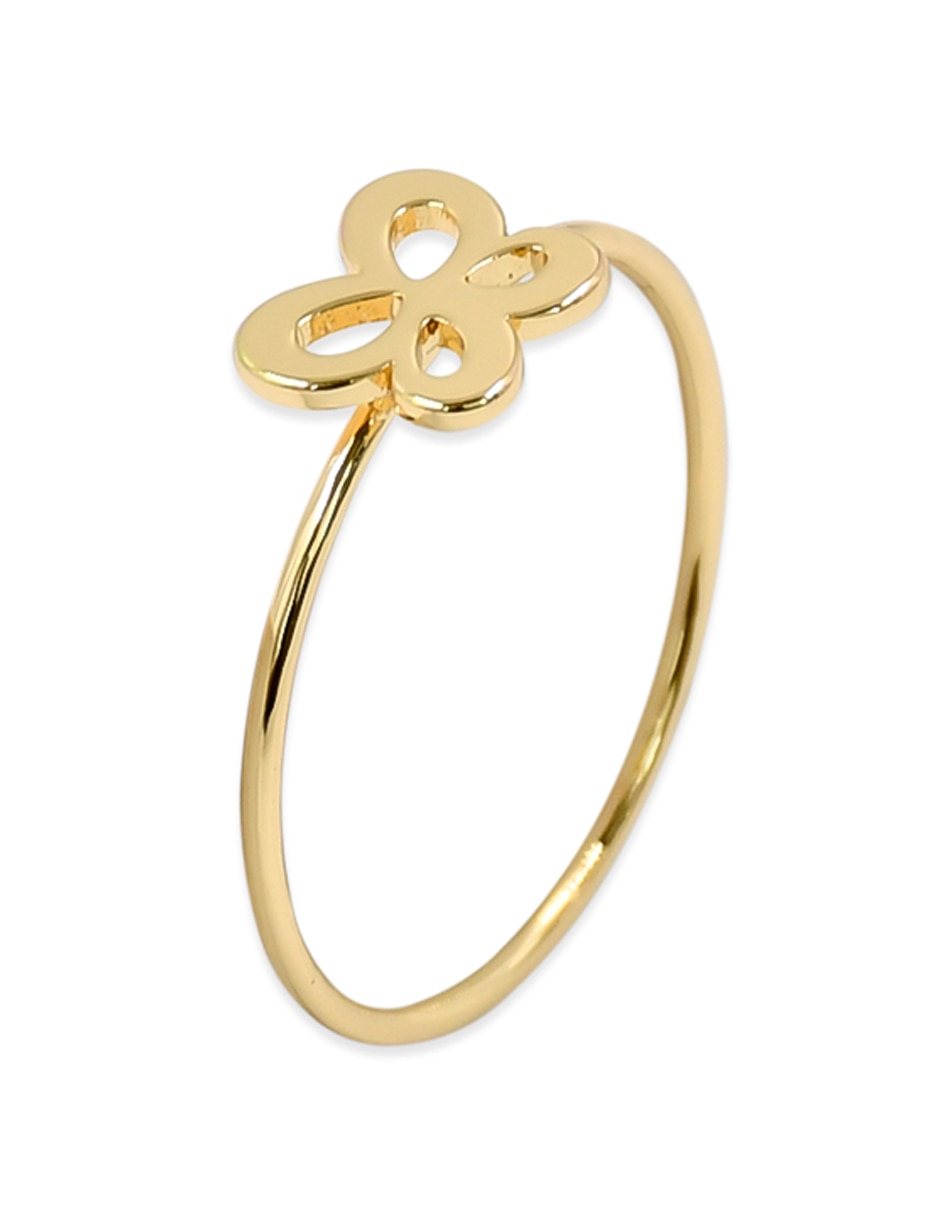 Anillo de mariposa brillante