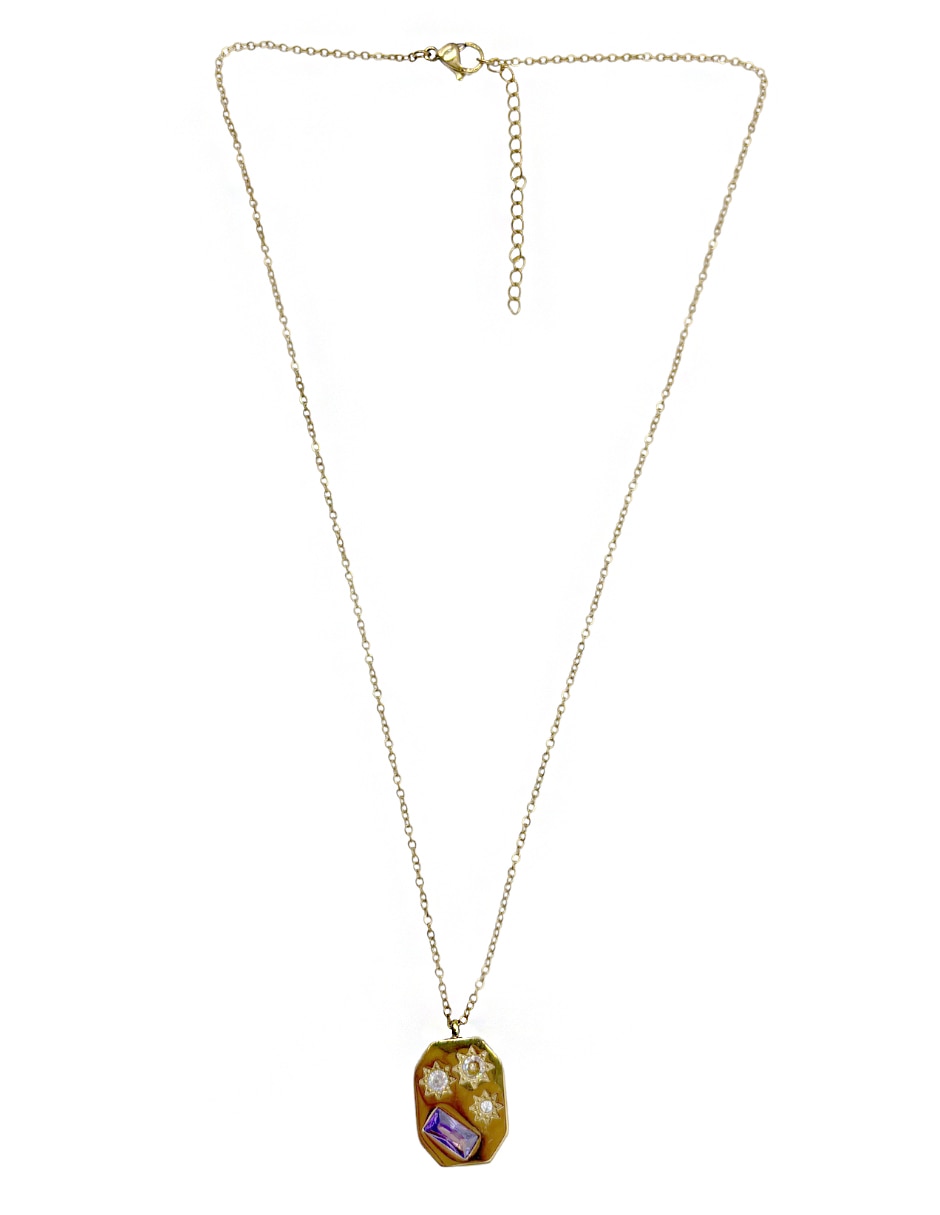 Collar con dije ovalado 3