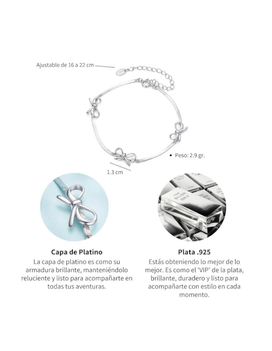 Pulsera de plata P 925 Beauty acabado pulido 3