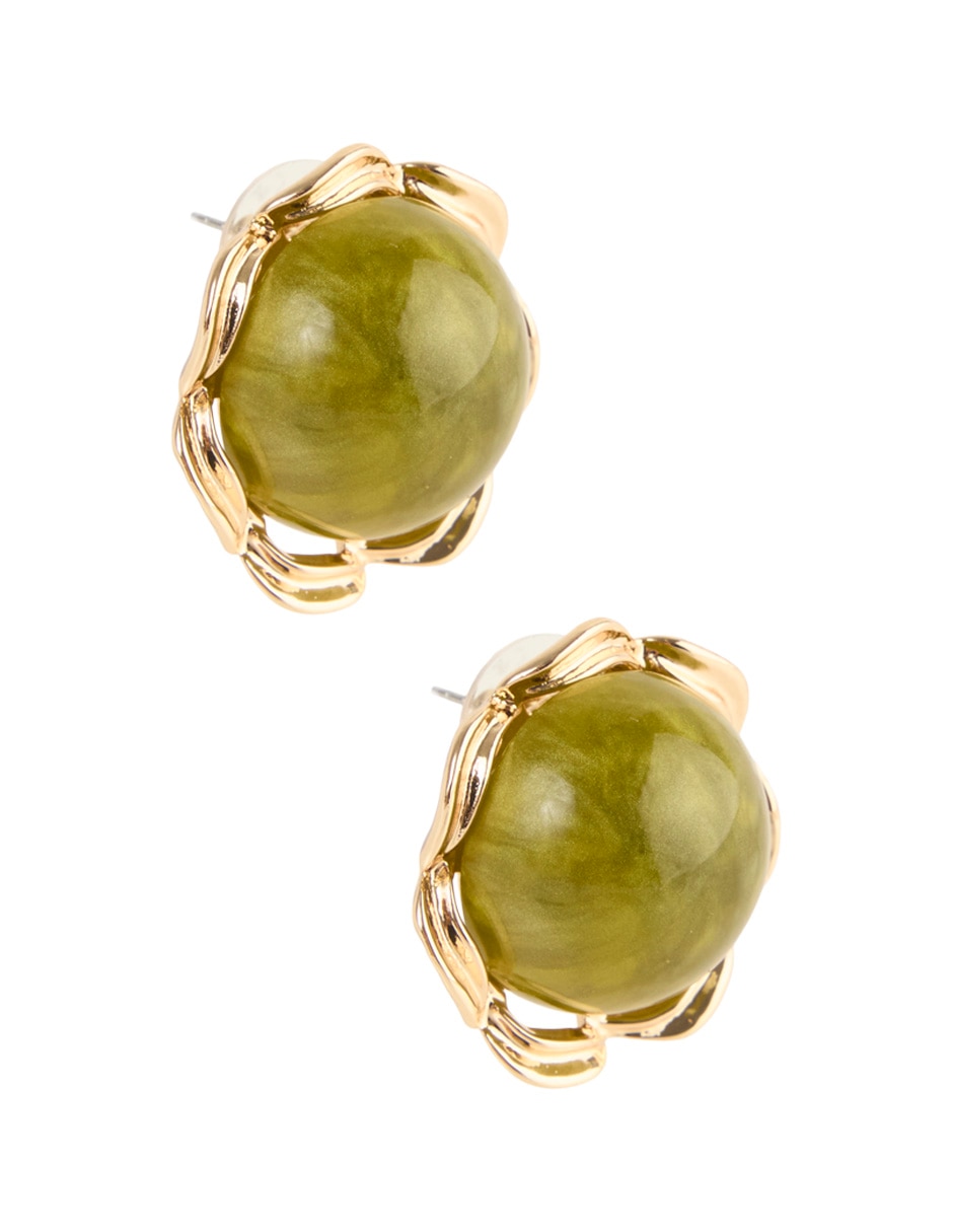 Aretes redondos Lieb con acabado brillante
