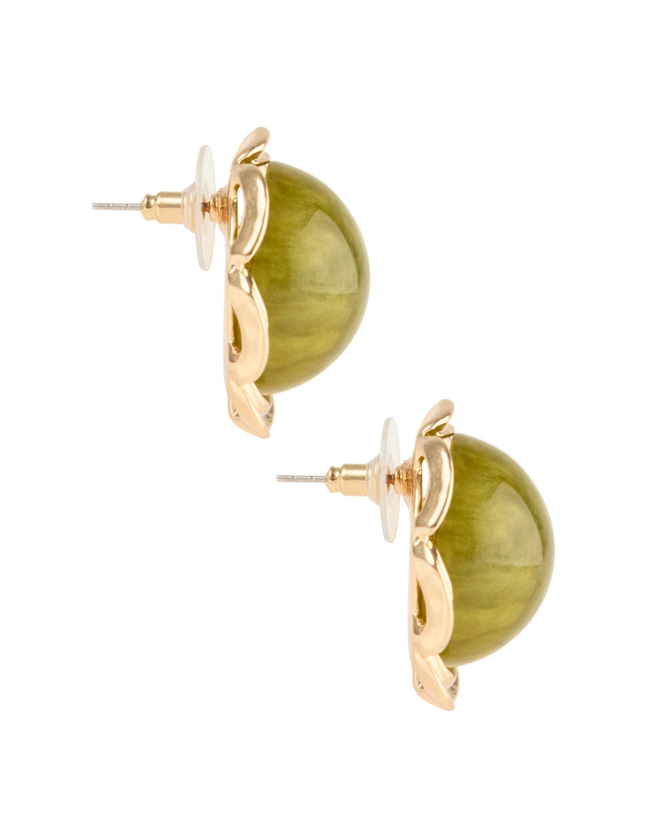 Aretes redondos Lieb con acabado brillante