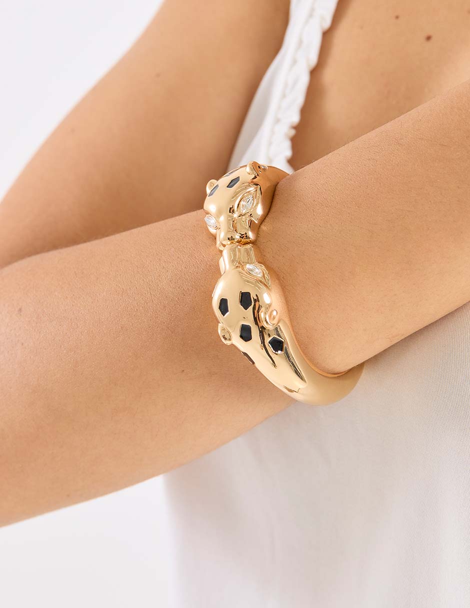 Brazalete Lieb con acabado pavé