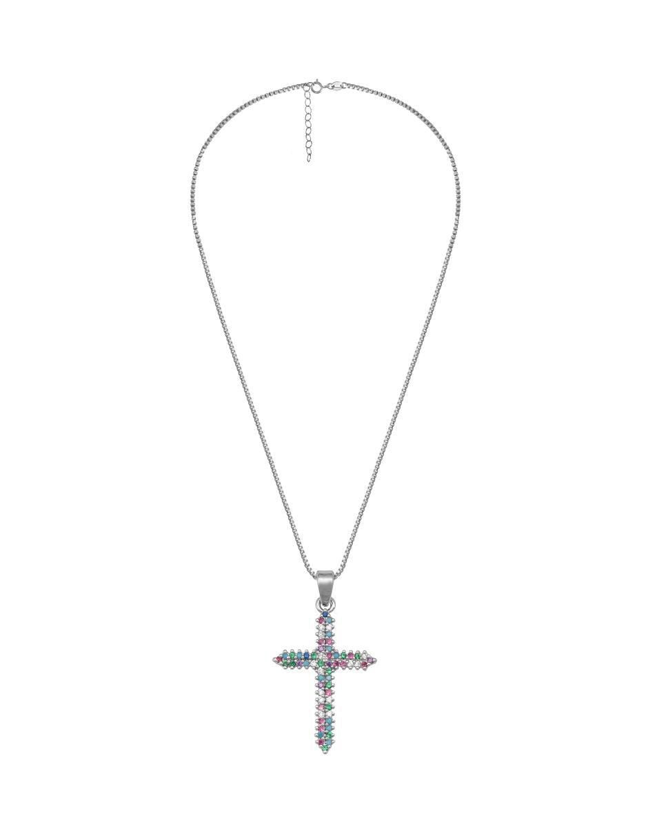 Collar con dije cruz 3