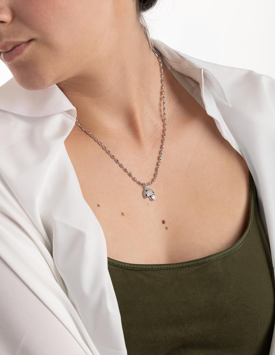 Collar con dije hongo 2