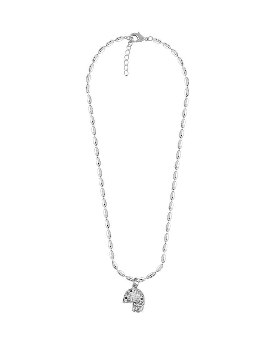 Collar con dije hongo 3